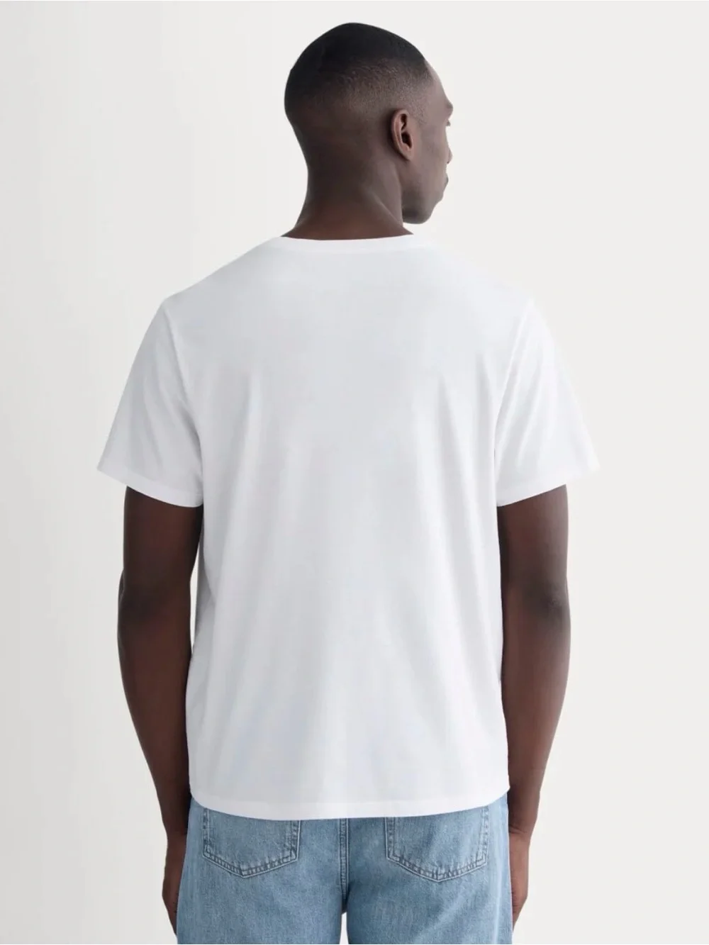 New Everlane THE ESSENTIAL ORGANIC CREW in White Size L - Picture 2 of 13